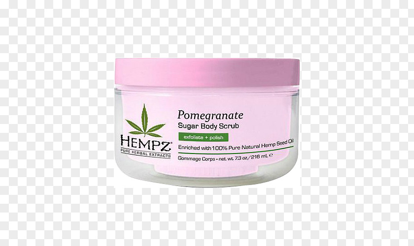 Sugar Lotion Cream Hempz Original Herbal Body Moisturizer Pomegranate PNG