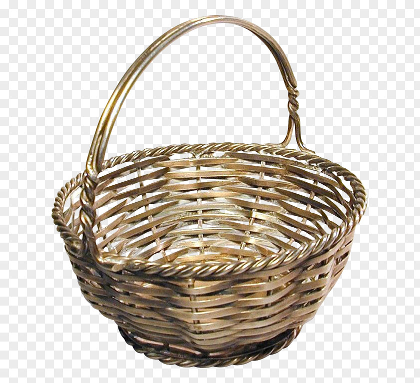 Wicker Basket Weaving A-Tisket Silver PNG