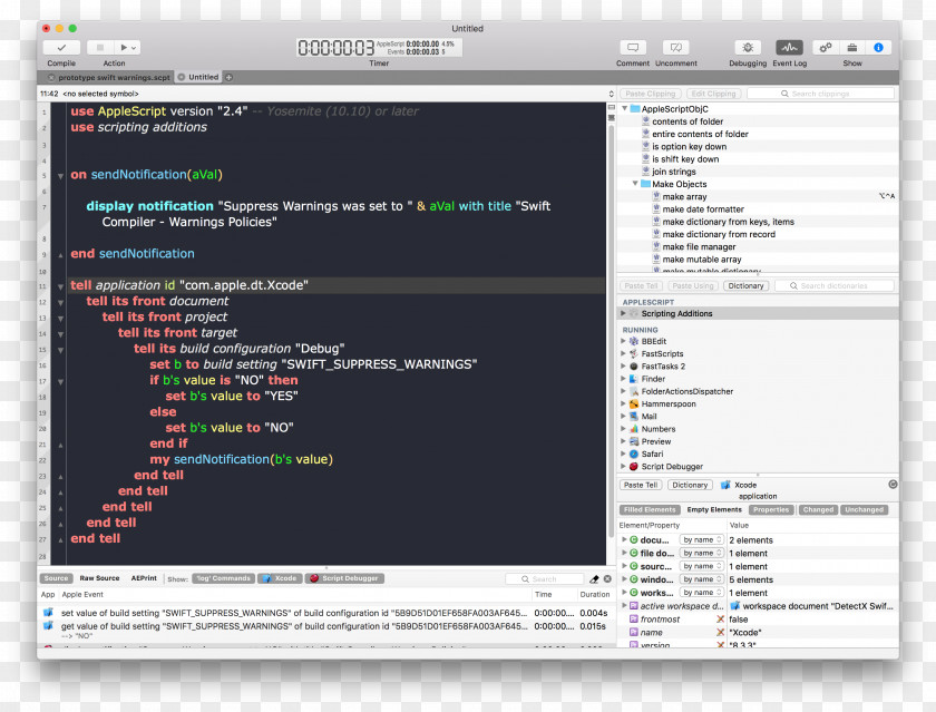 Computer Program Screenshot Programming In C Xcode AppleScript PNG