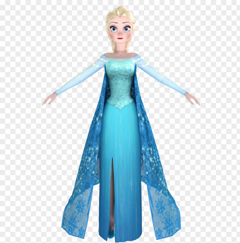 Elsa Character Rendering Ice Perspective PNG