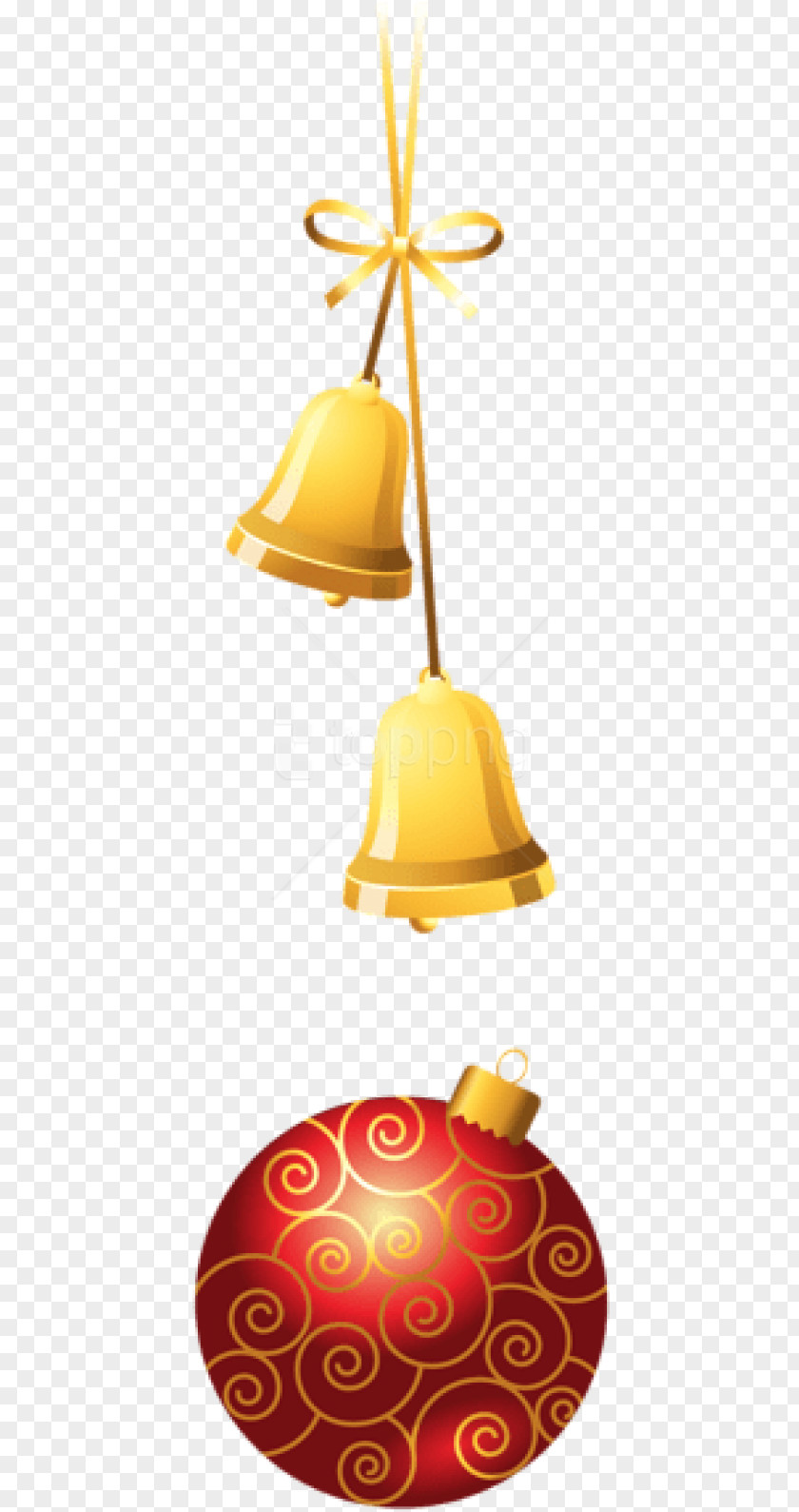 Handbell Cone Christmas Bell Cartoon PNG