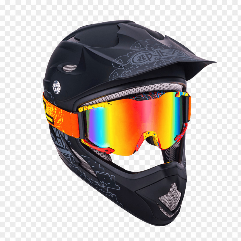 Motocross Race Promotion Glasses Goggles Helmet Blue Lens PNG