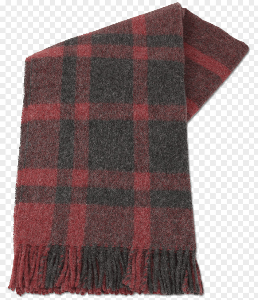 Red Plaid Tartan Full Alpaca Wool Blanket PNG