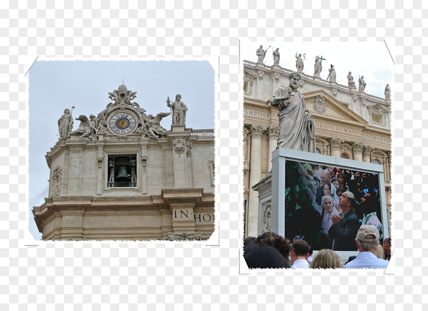 St. Peter's Square Basilica Facade Classical Architecture PNG