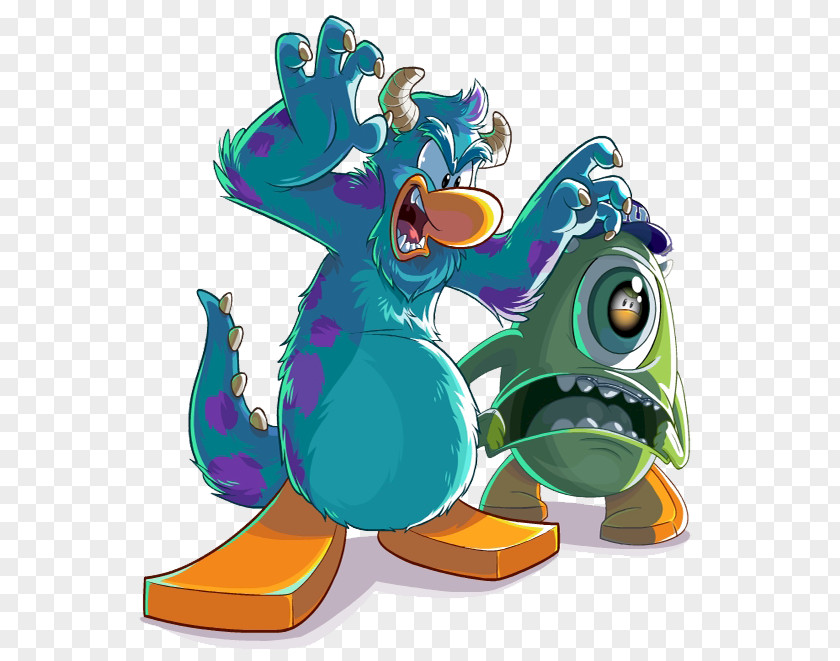 Sulley Club Penguin Island Pixar Monster PNG