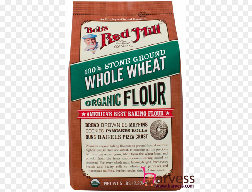 Whole-wheat Flour Organic Food Bob's Red Mill Whole Grain PNG