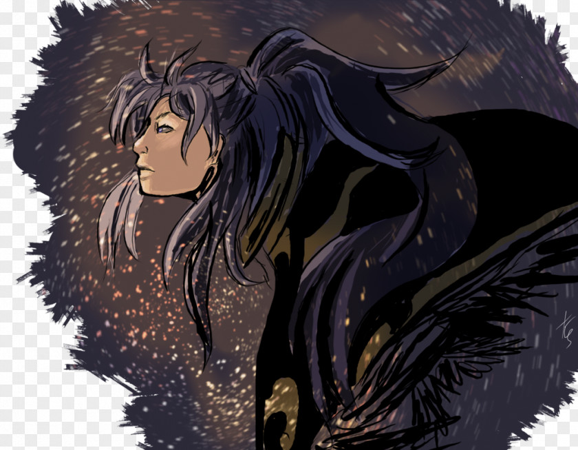Demon Mythology Black Hair Illustration Desktop Wallpaper PNG