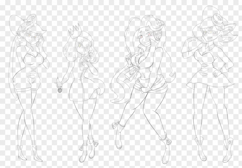 Figure Drawing Line Art Sketch PNG