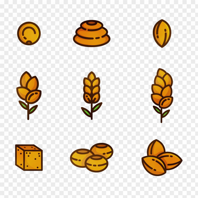 Honeybee Food Group Yellow Leaf Plant Icon PNG