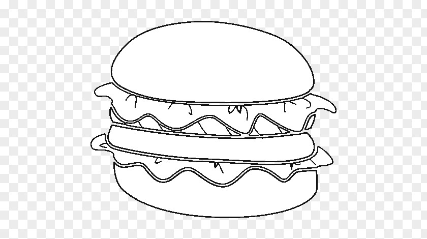 Junk Food Hamburger Coloring Book Lettuce McDonald's PNG