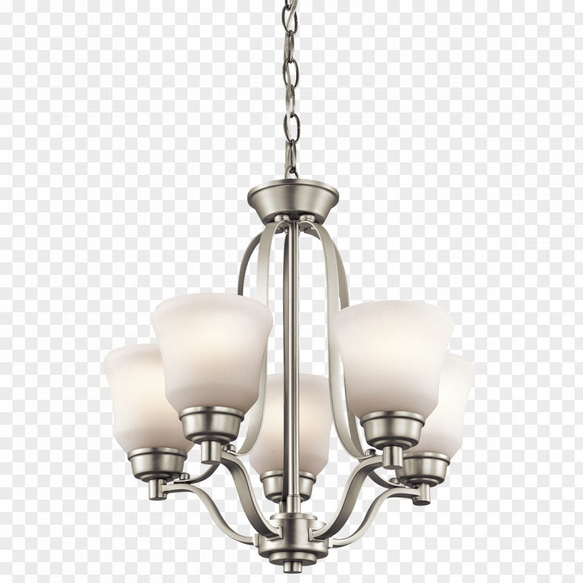 Light Lighting Chandelier Fixture Brushed Metal PNG