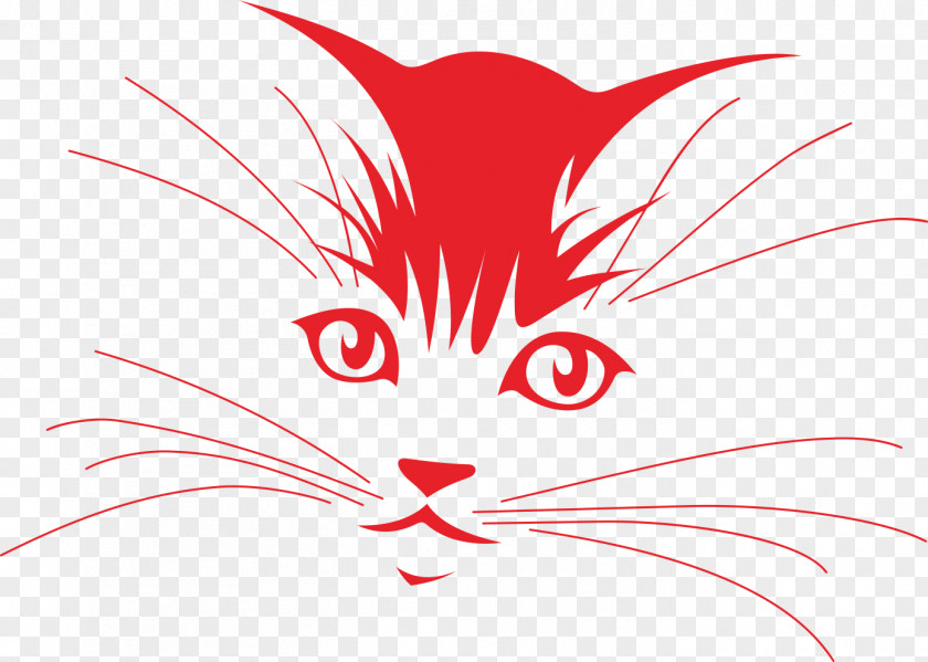 Painted Cat Drawing Face Clip Art PNG