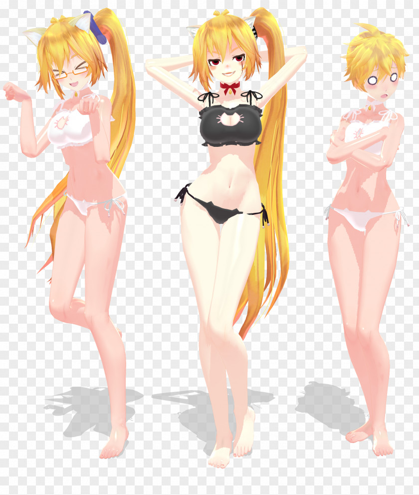 Weight Three-dimensional Characters Catgirl Nekopara Vocaloid Kagamine Rin/Len PNG