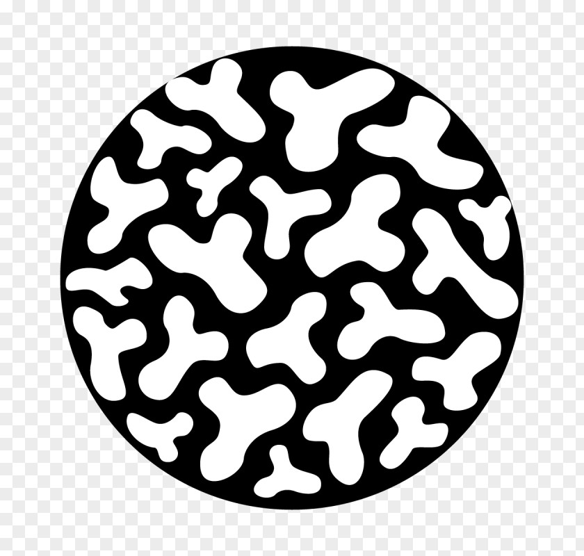Blackandwhite Black Circle Pattern PNG