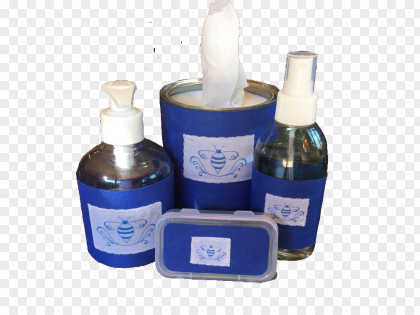 Bottle Cobalt Blue Liquid Bathroom PNG