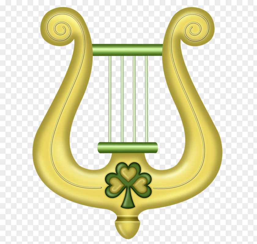 Green Harp Saint Patricks Day Ireland Wedding Clip Art PNG