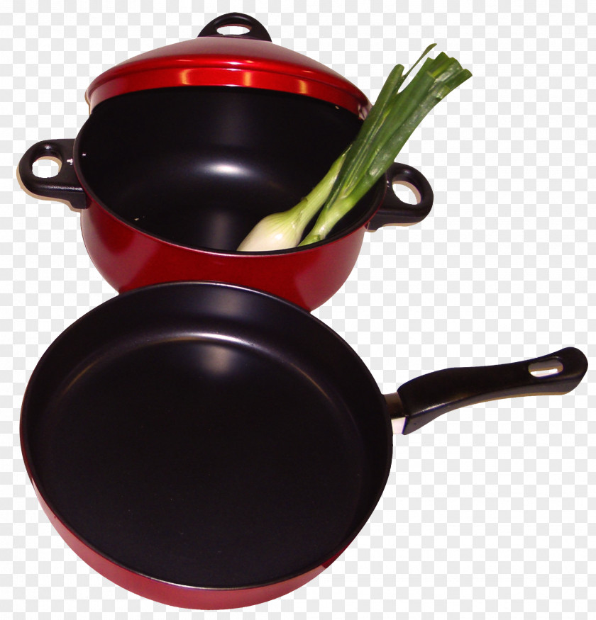 Red Pan Free Hair Material Frying Kitchen Stock Pot Tableware PNG