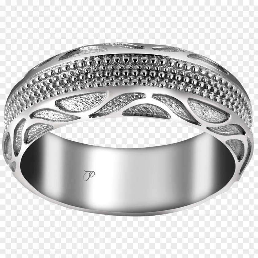 Wedding Ring Silver Diamond PNG