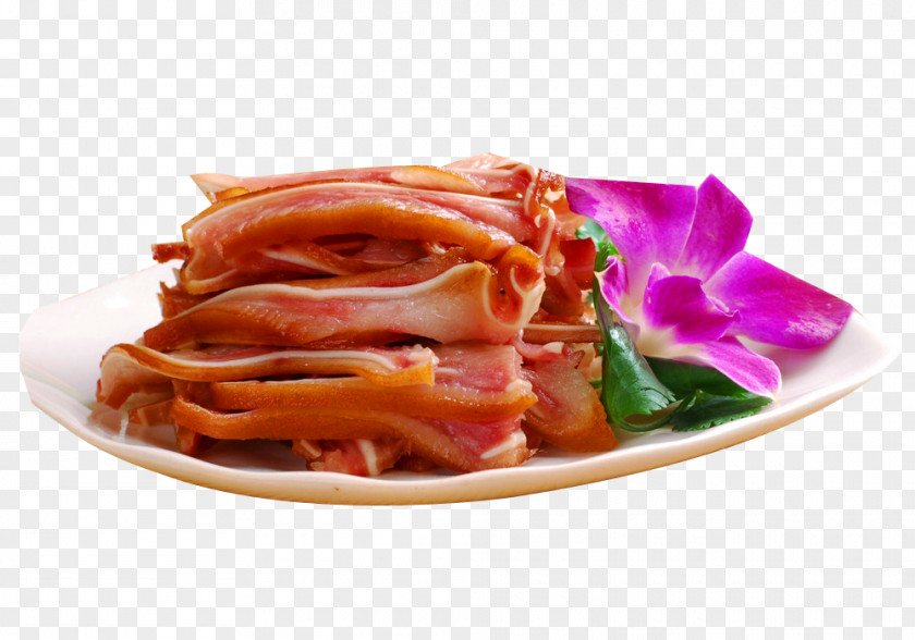 Flowers Pig Ears Pigs Ear Lou Mei Red Cooking Domestic Delicatessen PNG
