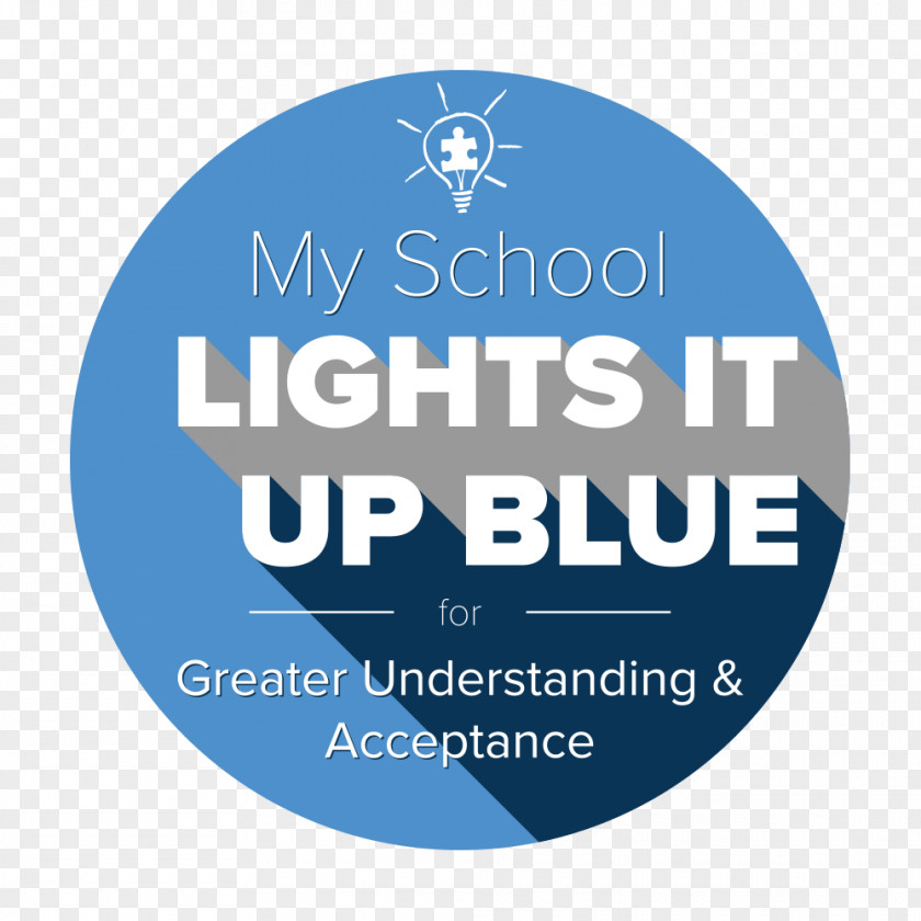 Light Sticker It Up Blue Decal World Autism Awareness Day PNG