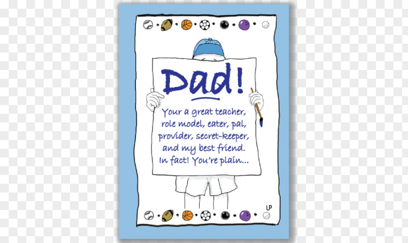 Super Dad Uncle Pokey Paper Child Father Font PNG
