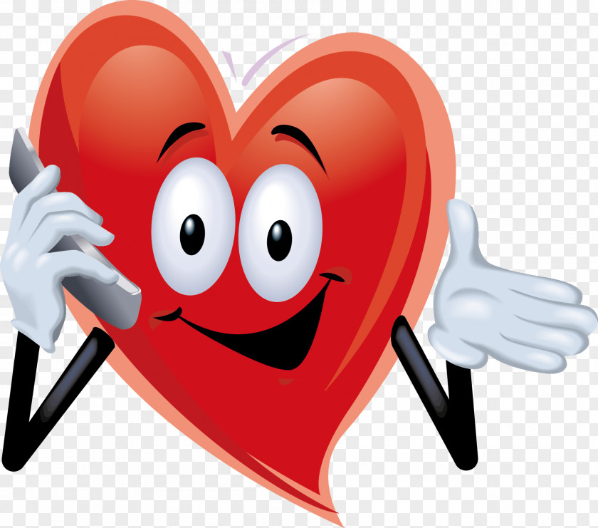 Call Cartoon Heart Humour Valentine's Day Clip Art PNG