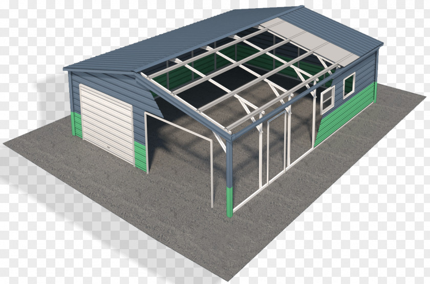 Carport Garage Roof Steel Building Framing PNG