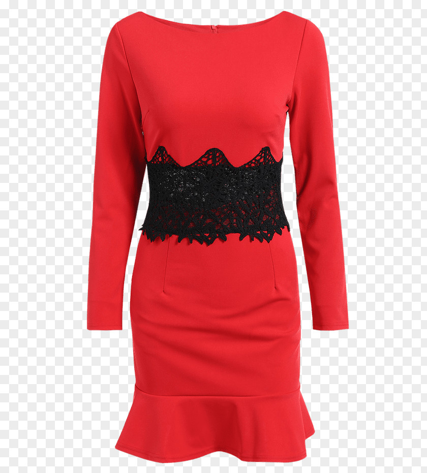 Dress Little Black Sleeve Fashion A-line PNG