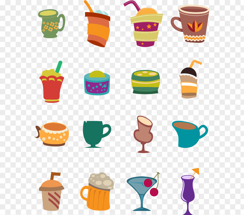 Drinks Collection Vector Image Visual Arts Graphic Design PNG