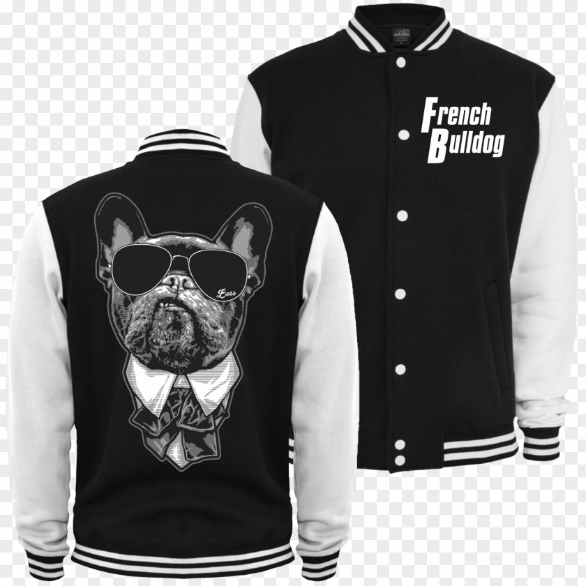 French Bulldog T-shirt Jacket White PNG