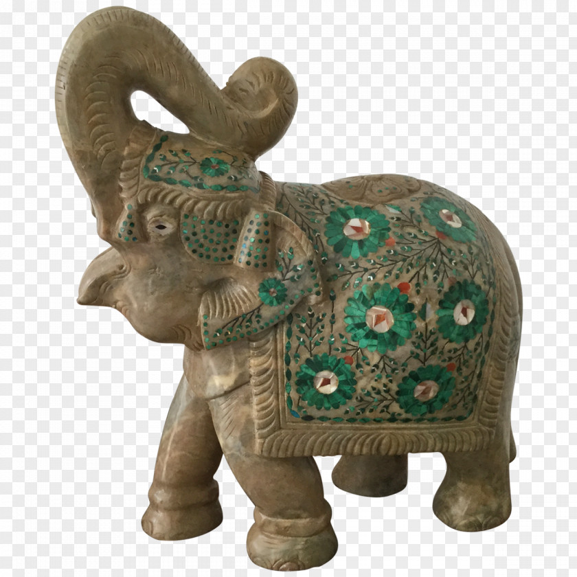 India Indian Elephant African Statue Figurine PNG