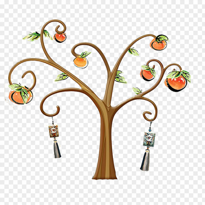 Persimmon Tree Poster PNG