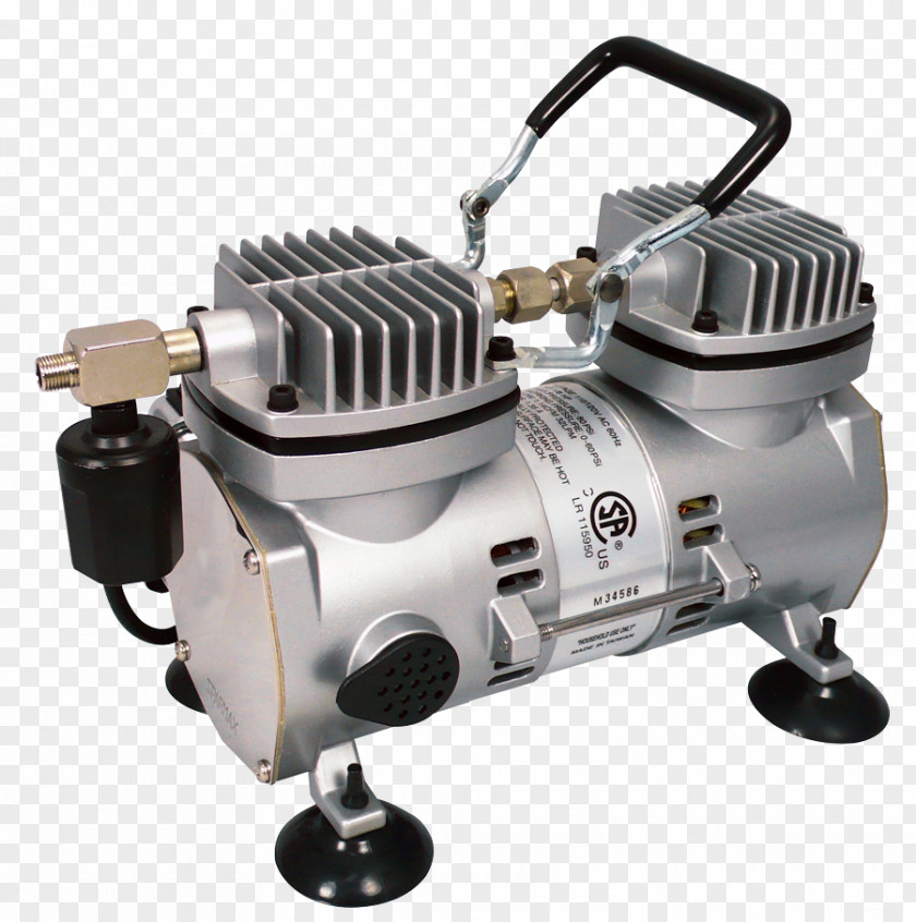 Acrylic Paint Compressor Air Brushes Copic Vacuum Pump Sparmax TC-501N PNG