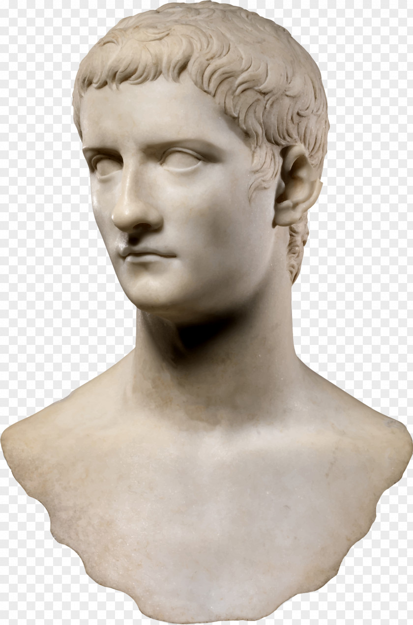 Bust Caligula Roman Empire Emperor Image Incitatus PNG