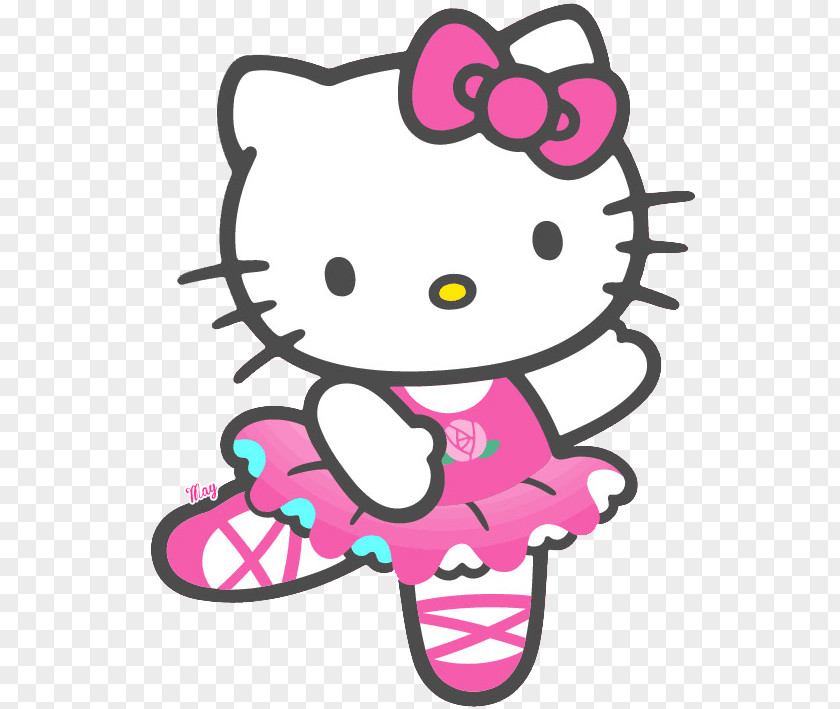 Hello Kitty With Balloons Animation PNG