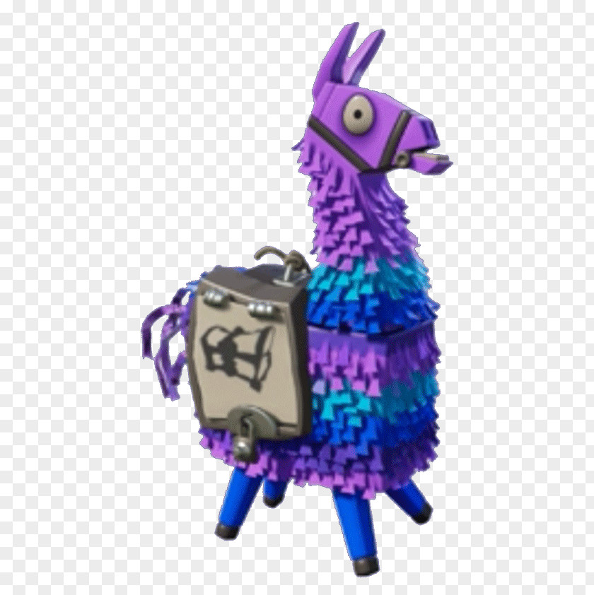 Llama Fortnite Battle Royale PlayerUnknown's Battlegrounds Game PNG royale game, fortnite, purple and blue horse pinata clipart PNG