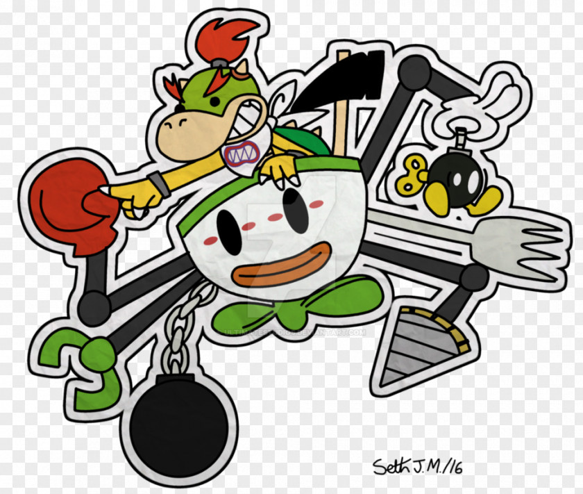 Mario Bowser Paper Mario: Sticker Star Super Smash Bros. For Nintendo 3DS And Wii U PNG