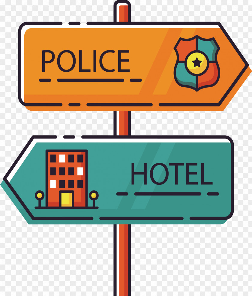 Police Station Hotel Sign Traffic Icon PNG