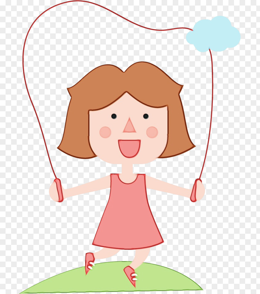 Skipping Rope Child Art Girl Cartoon PNG