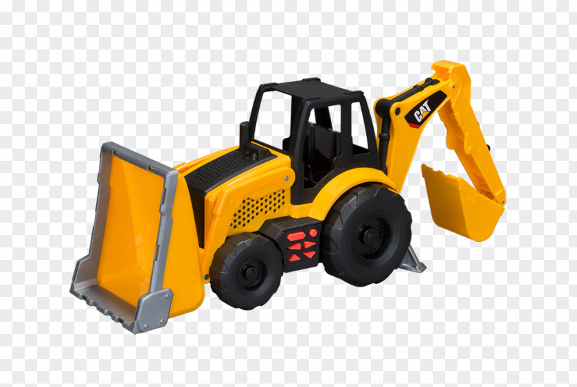 Toy Backhoe Caterpillar Inc. Heavy Machinery State Lights And Sound Job Site Machines PNG
