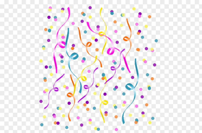 Birthday Serpentine Streamer Clip Art PNG