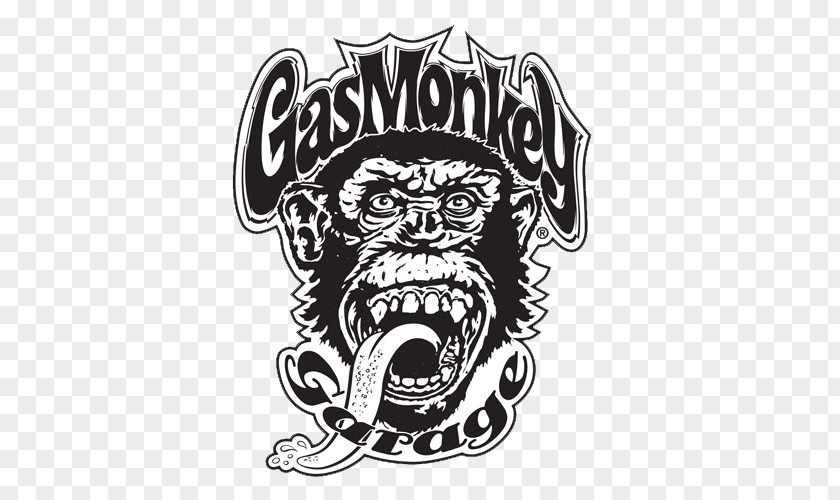 Car Gas Monkey Bar N' Grill Garage Wall Decal PNG