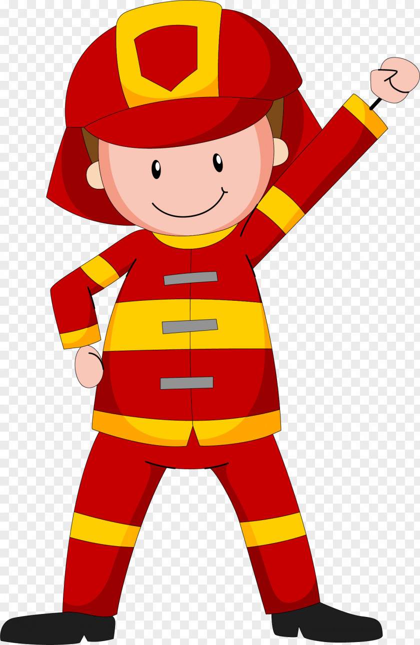 Cartoon Fireman PNG