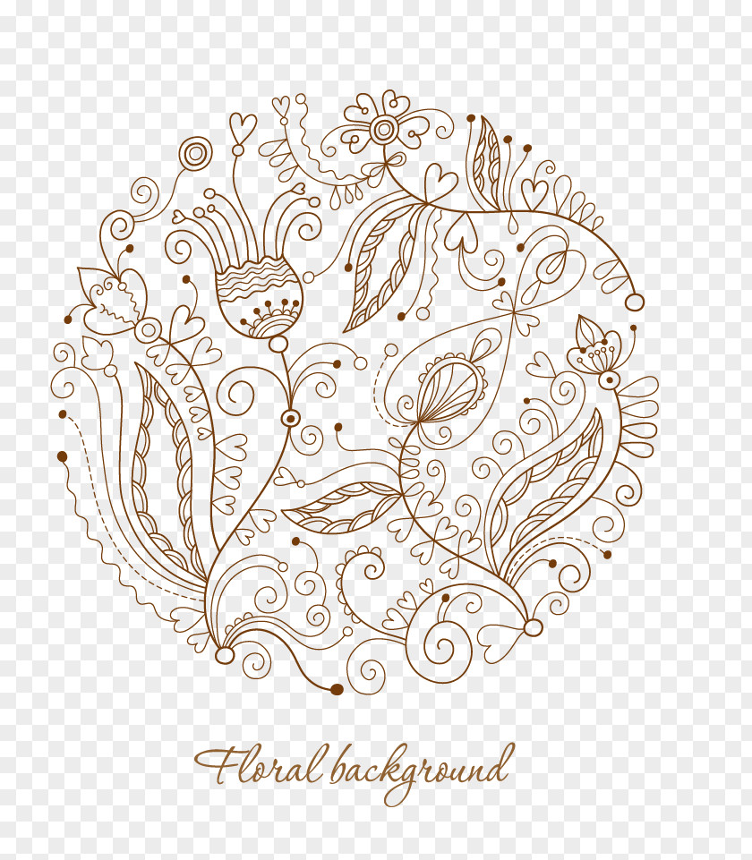 Artwork By Flowers Drawing Pattern PNG