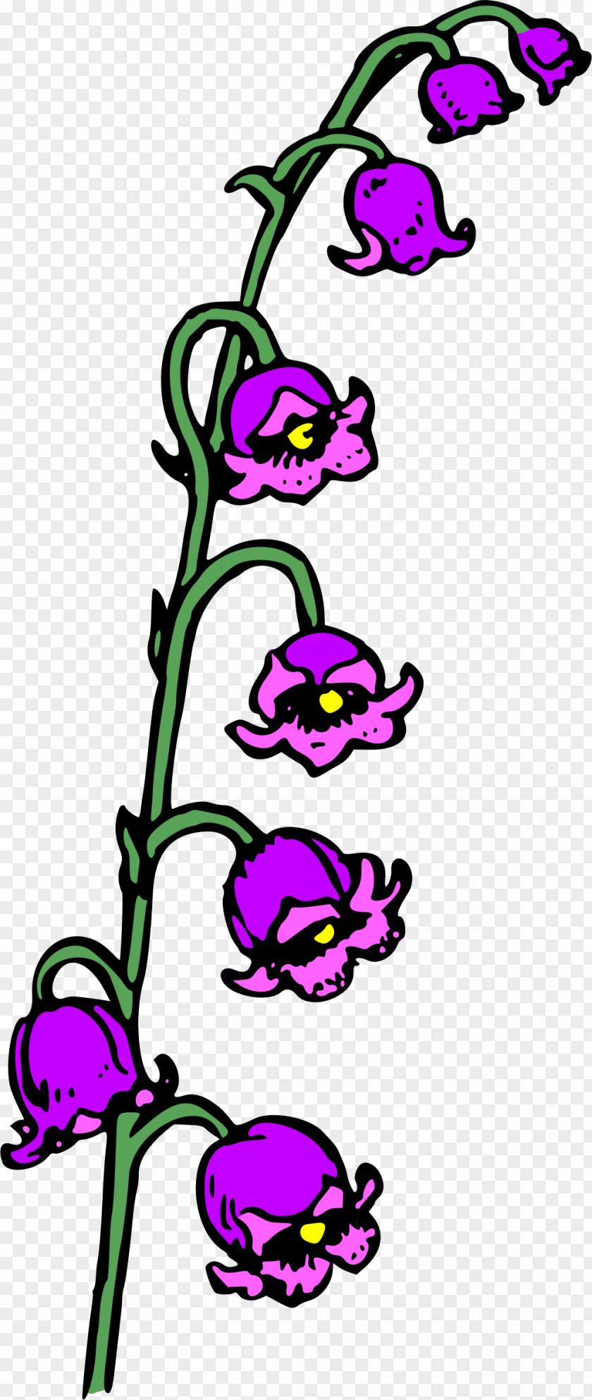 Purple Flowers Cut Plant Clip Art PNG