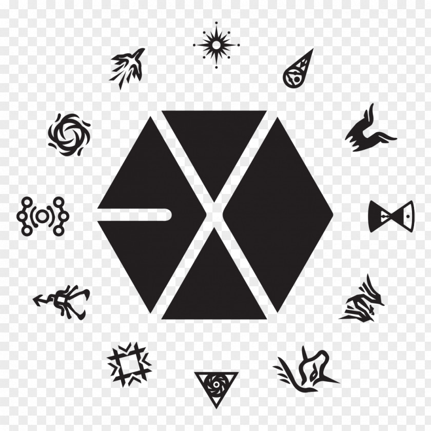 Kpop EXO Logo K-pop Image Mama PNG