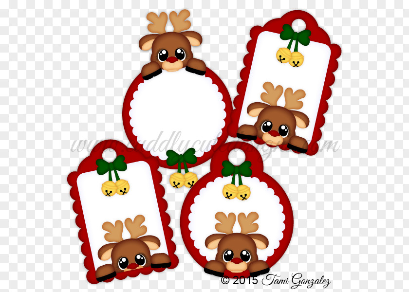 Reindeer Christmas Ornament Santa Claus Decoration PNG