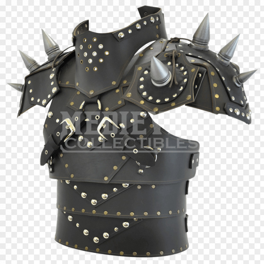 Costume Homme Breastplate Pauldron Components Of Medieval Armour Besagew PNG