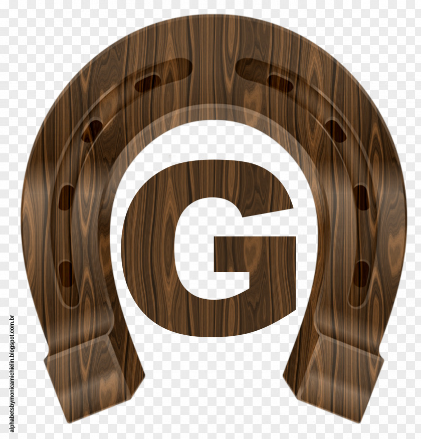 Fortnite Letter G Horseshoe Wood Grain Alphabet PNG