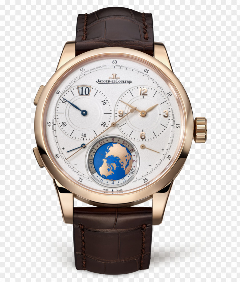 Gold Coffee Color Male Watch Jaeger-LeCoultre Watches Watchmaker Chronograph Complication PNG
